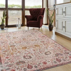 Budding Bohemian IndoorOutdoor Area Rug, 8x10