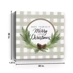 Buffalo Check Christmas Canvas Print, 30x30 in.