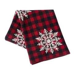 Buffalo Check Snowflake Throw