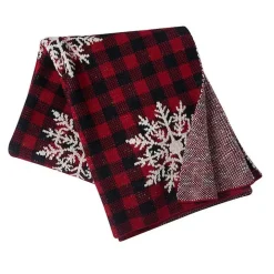 Buffalo Check Snowflake Throw
