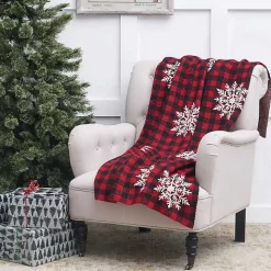 Buffalo Check Snowflake Throw