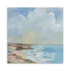 By the Beach Abstract Canvas Art Print