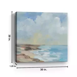 By the Beach Abstract Canvas Art Print