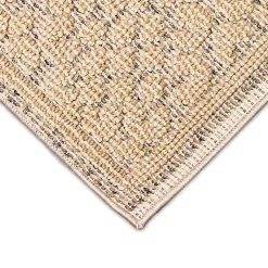 Camel Leopard Border Outdoor Area Rug, 5x7