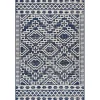 Cammie Blue Moroccan Tribal Outdoor Rug, 5x8