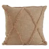 Caramel Frappe Tufted Diamond Pillow, 18 in.