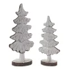 Carved Swoop Silhouette 2-pc. Christmas Tree Set