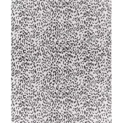 Cauli Black Leopard Print Outdoor Rug, 7x10