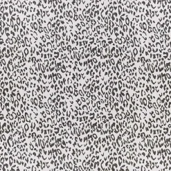 Cauli Black Leopard Print Outdoor Rug, 7x7