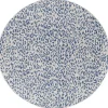Cauli Blue Leopard Print Round Outdoor Rug, 7 ft.