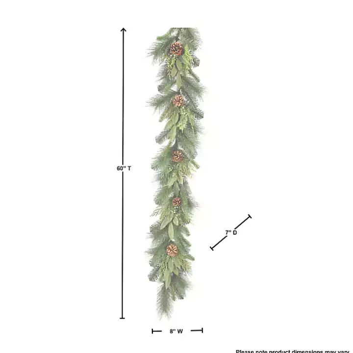 Cedar and Bayleaf Pinecone Garland