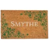 Celtic Clovers Personalized Coir Doormat