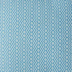 Cerulean Chevron Organic Cotton Throw Pillow