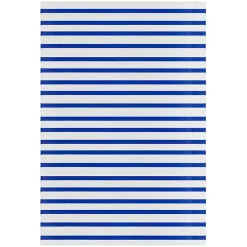 Cerulean Stripes Outdoor Area Rug, 4x6