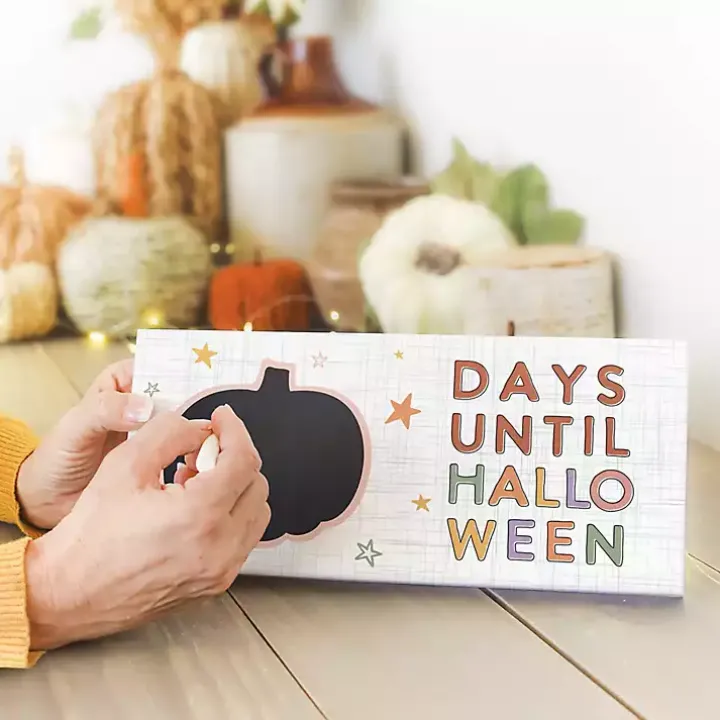 Chalk Halloween Tabletop Countdown