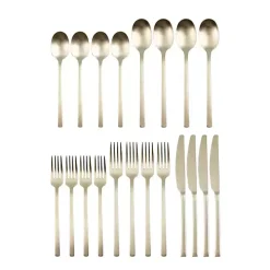 Champagne Gold Glimmer 20-pc. Flatware Set