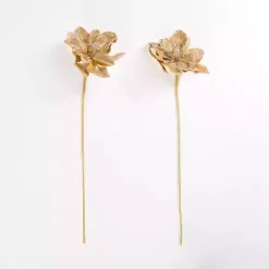 Champagne Sequin Magnolia Picks, Set of 2