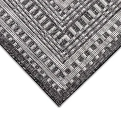 Charcoal Linear Macy Indoor/Outdoor Area Rug, 6x9
