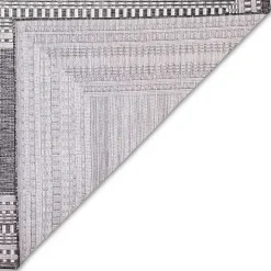 Charcoal Linear Macy Indoor/Outdoor Area Rug, 6x9