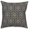 Charcoal Medallion Indoor/Outdoor Pillow