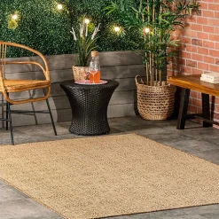 Charlotte Tan Elegant Outdoor Rug, 8x10