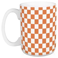 Checkered Spooky Season Halloween Mugs, Set of 2