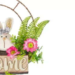 Cheerful Bunny Welcome Easter Wreath