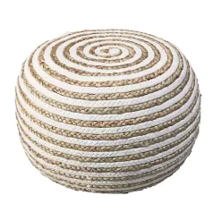 Chipper Braided Pouf