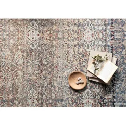 Chris Loves Julia x Loloi Jules Dark Blue Rug, 2x9