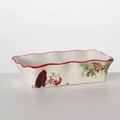 Christmas Cardinal Serving Dish