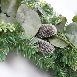 Christmas Eucalyptus Pine Mix Pre-Lit Wreath