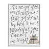 Christmas Lists Get Shorter Canvas Wall Plaque