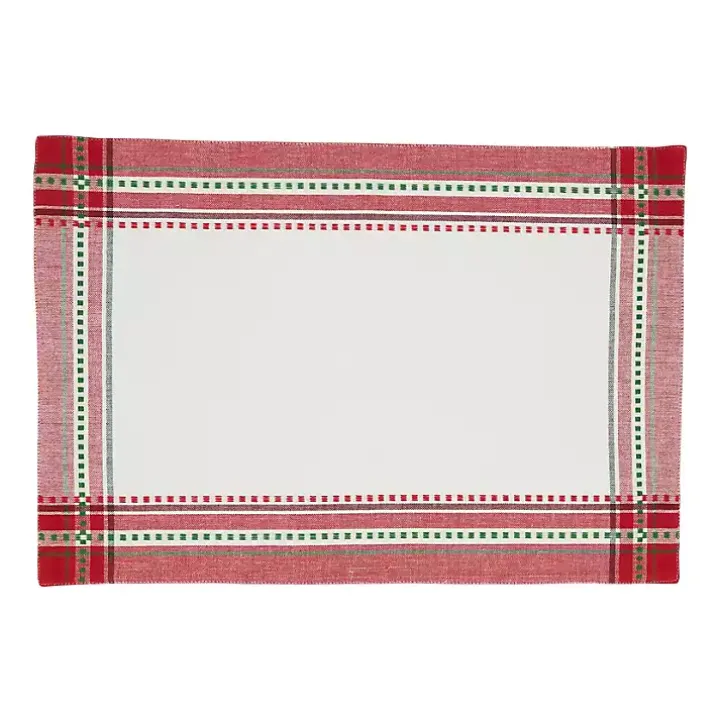 Christmas Plaid 8-pc. Placemat & Napkin Set