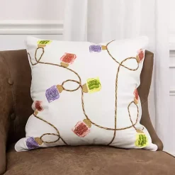 Christmas String Lights Indoor/Outdoor Pillow