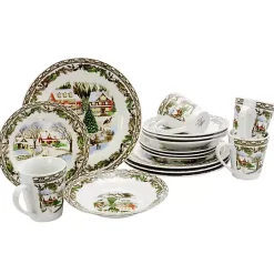 Christmas Toile 16-pc. Dinnerware Set