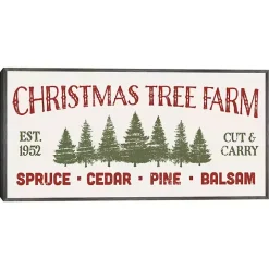 Christmas Tree Farm Framed Canvas Art