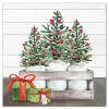 Christmas Tree Mason Jars Canvas Art Print