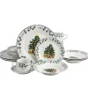 Christmas Tree Trimming 16-pc. Dinnerware Set