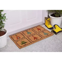 Christmas Tree Whimsy Doormat