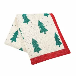 Christmas Trees Dotted Throw