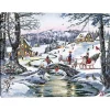 Christmas Village Canvas Art Print