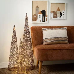 Christmas Village Framed Wall Plaques, Set of 2