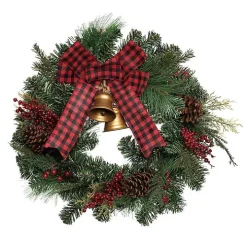 Christmas Wreath with Bells & Bow
