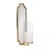 Ciel Gold Mirrored Pillar Candle Sconce