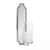 Ciel Silver Mirrored Pillar Candle Sconce