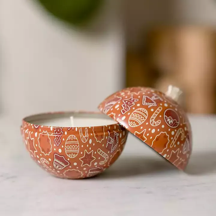 Cinnamon Buns Tin Candle Ornament