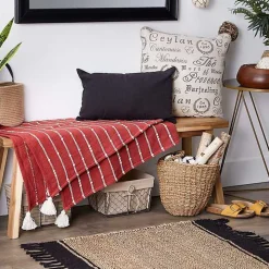 Clayoff Slub Stripe Decorative Throw