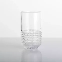 Clear Beaded Highball Glass