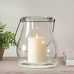 Clear Glass Lantern, 10.5 in.
