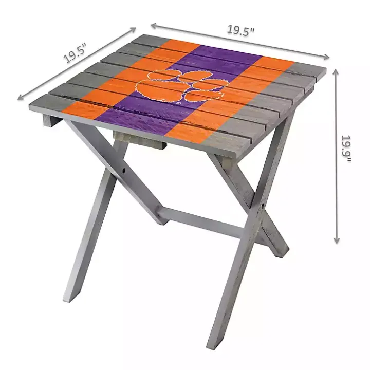 Clemson University Folding Outdoor Table